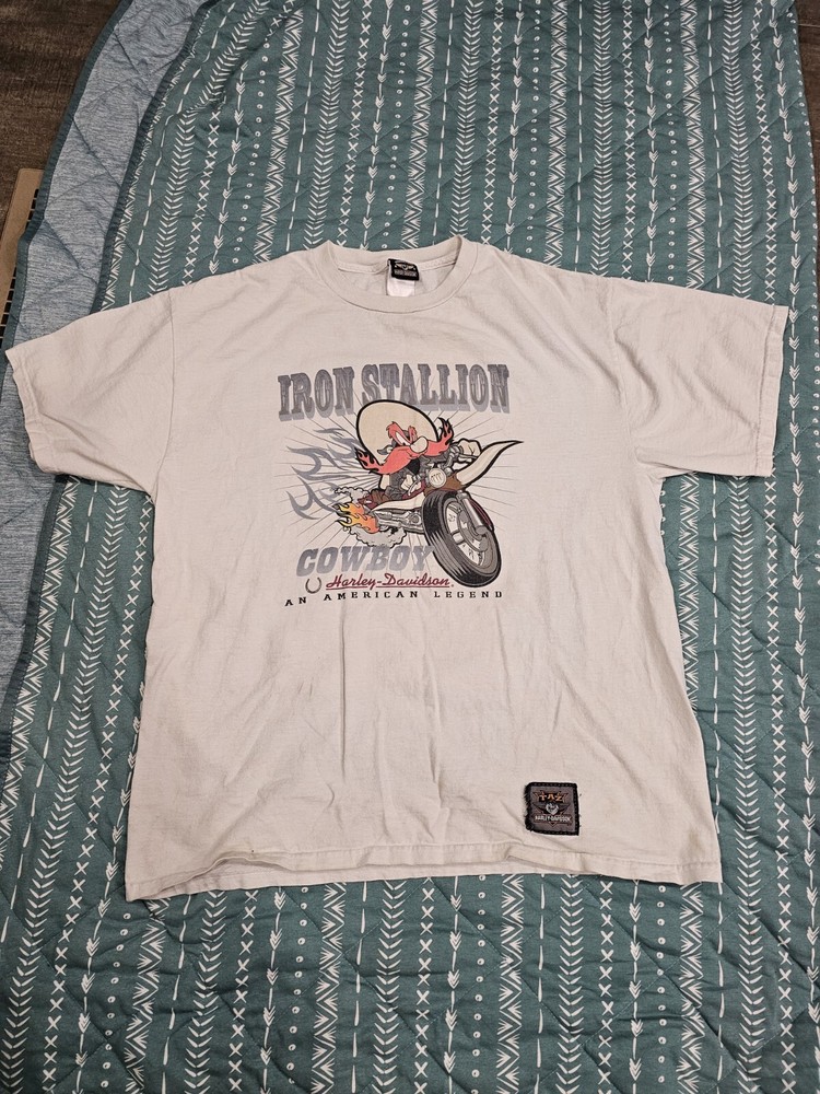 Vintage Harley Davidson Iron Stallion Yosemite Sam Graphic Tee