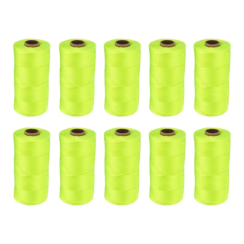 10PCS 3/50 Inch 1000 Ft Yellow Nylon Utility Rope for Flag Poles