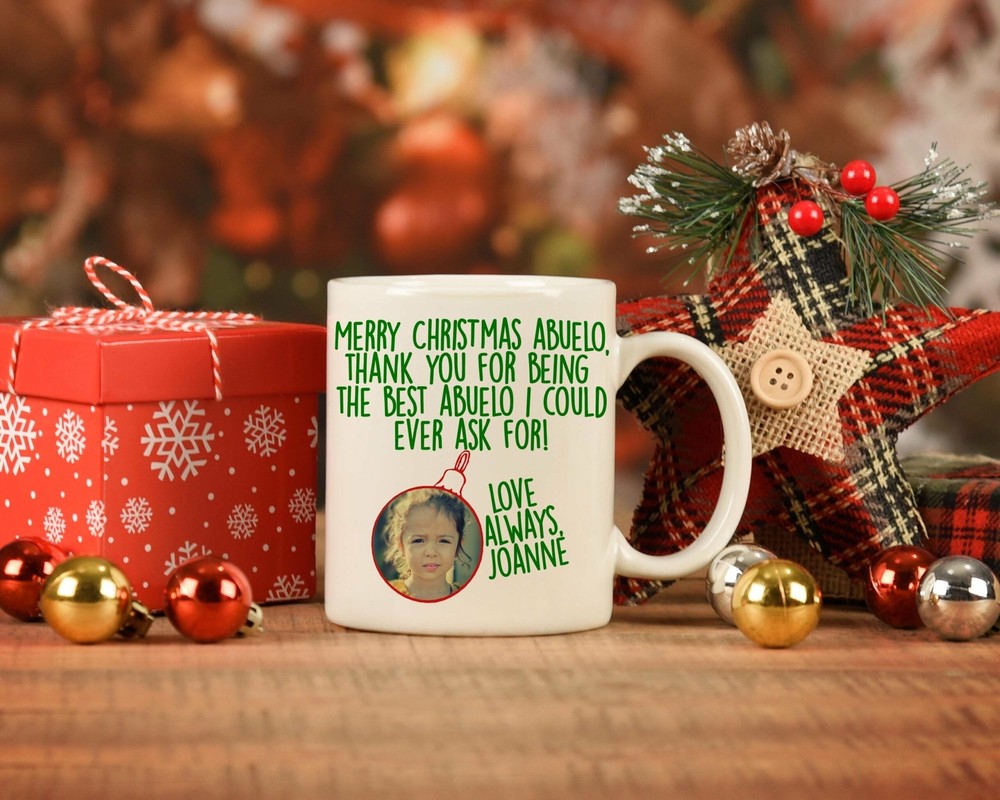 Abuelo Christmas Gift Abuelo Gifts Custom Christmas Mug Mug With Kids Names