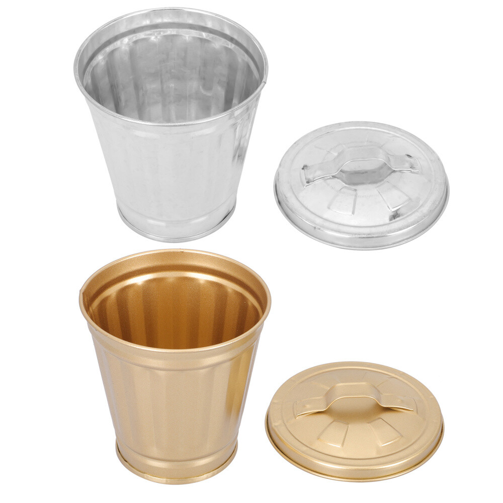 2 Pcs Sensor Desktop Trash Can Special Design Garbage Office