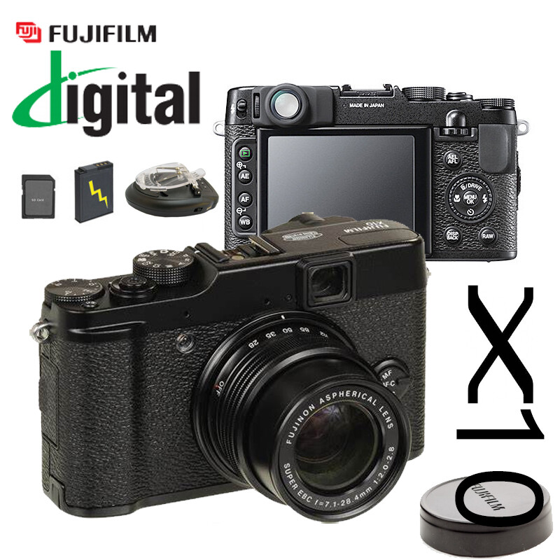 FUJIFILM X10 12MP Digital Camera with 4X Optical Zoom in Black