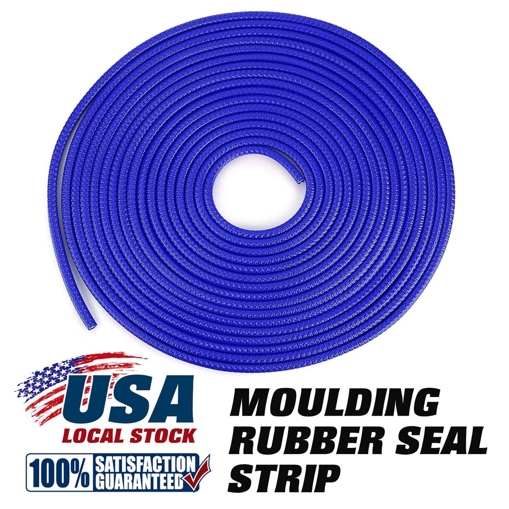 6M Car Door Hood Edge Trim Lock Guard Moulding Rubber Seal Strip Protector Decor