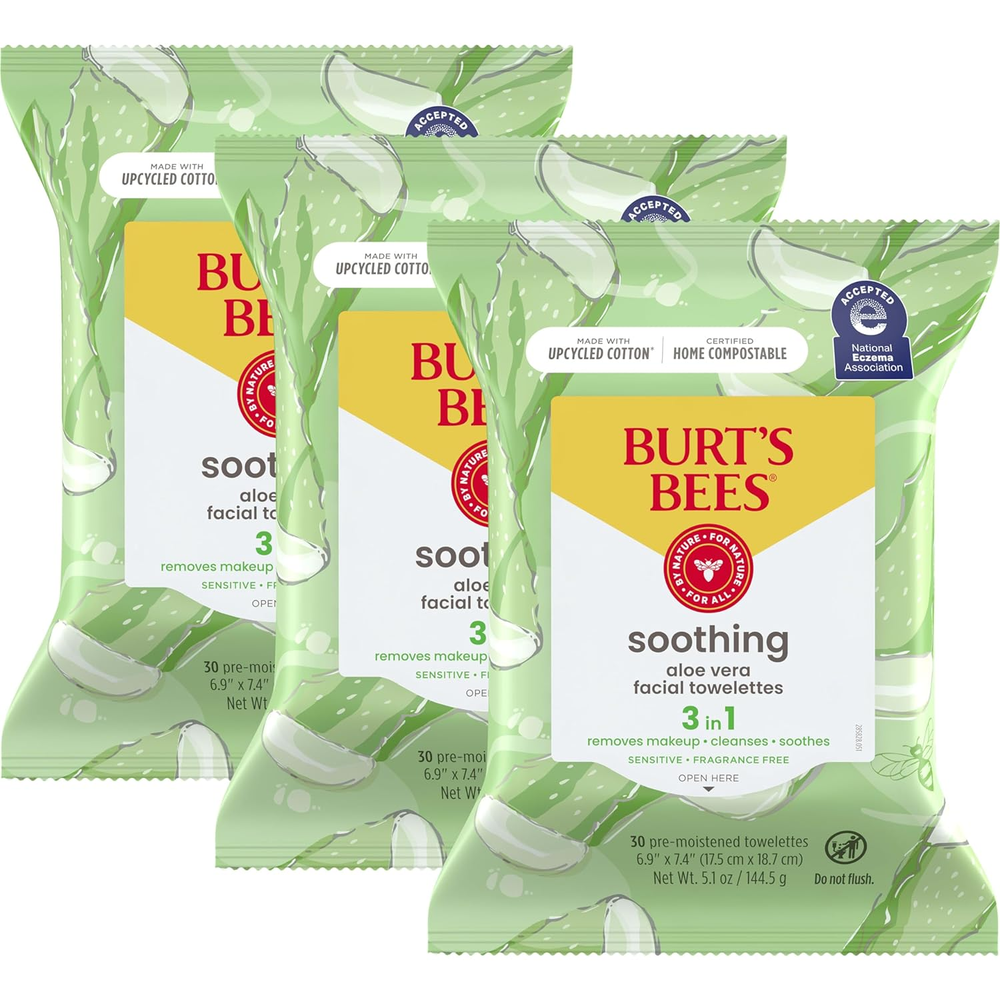 Gentle Cotton Facial Wipes for Sensitive Skin Care