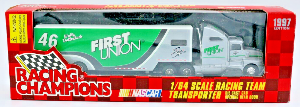 New Racing Champions NASCAR Transporter First Union Racing #46 Wally Dallenbach