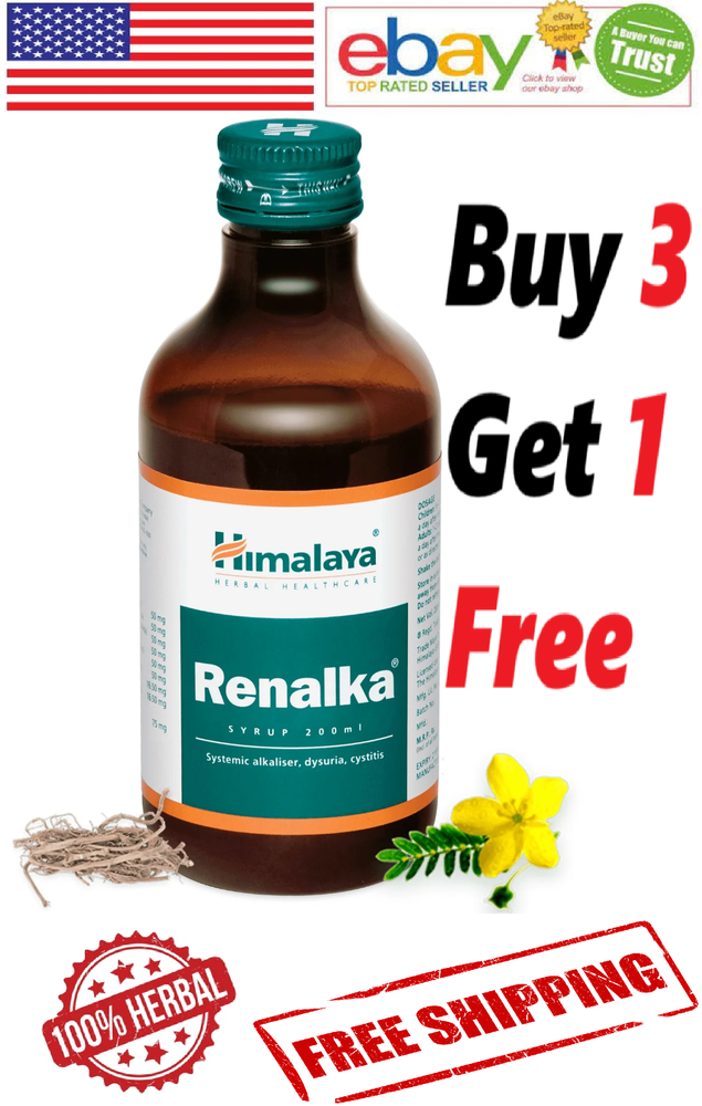 Himalaya Renalka Syrup For Coolant Of The Urinary Tract 200ml. (FREE SHIP)