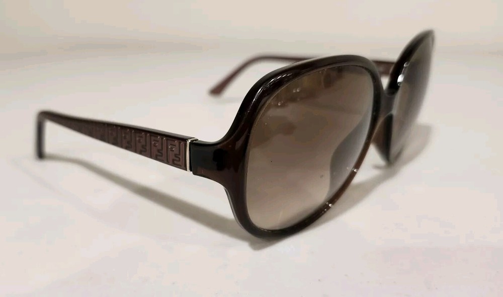 Fendi FS5274 315 Brown Frame Grey Gradient Lens Sunglasses Made in Italy 59mm
