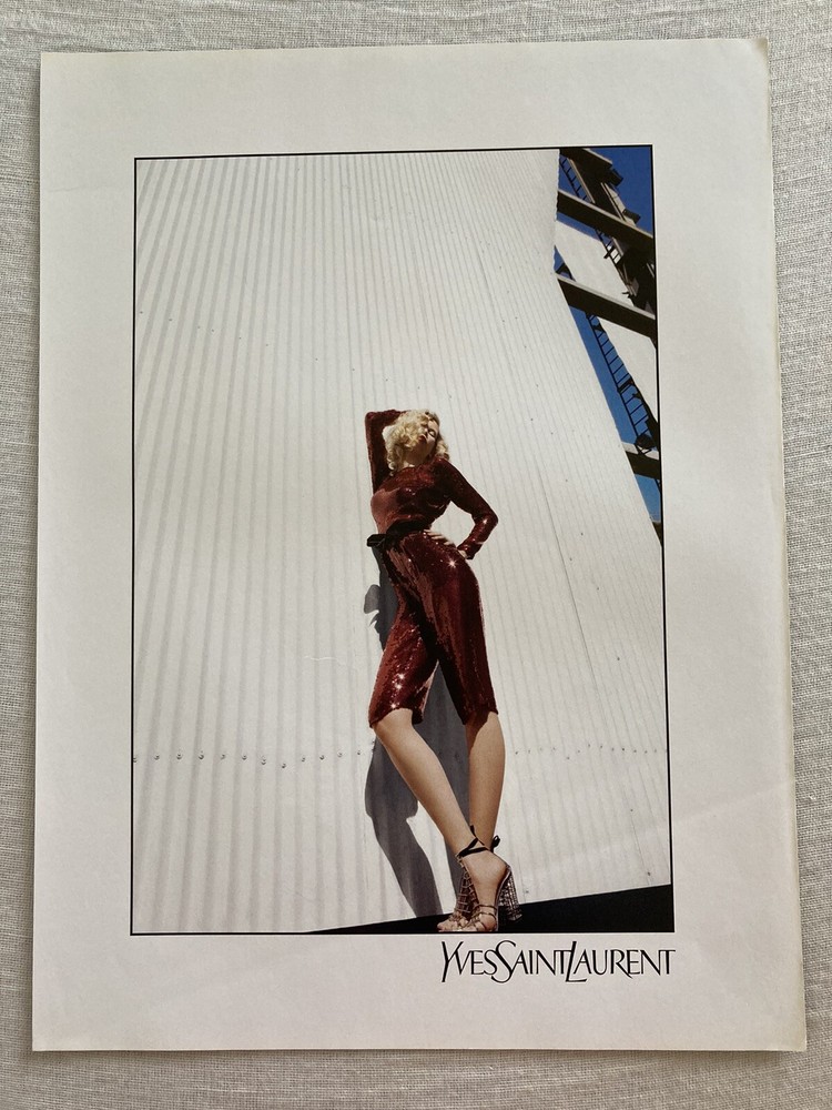 2009 YSL Print Ad Long Legs Ankle High Heel Shoes Fashion