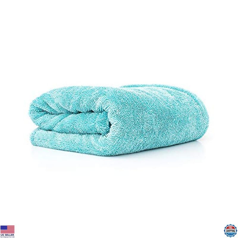 Ultra-Absorbent 70/30 Microfiber Car Drying Towel 1100gsm 25x36 Aqua Blue