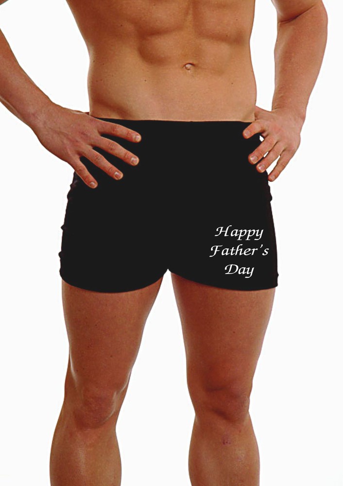 PERSONALISED FATHERS DAY MENS BOXERS SHORT UNDERWEAR DAD DADDY GIFT PRESENT LEG-image