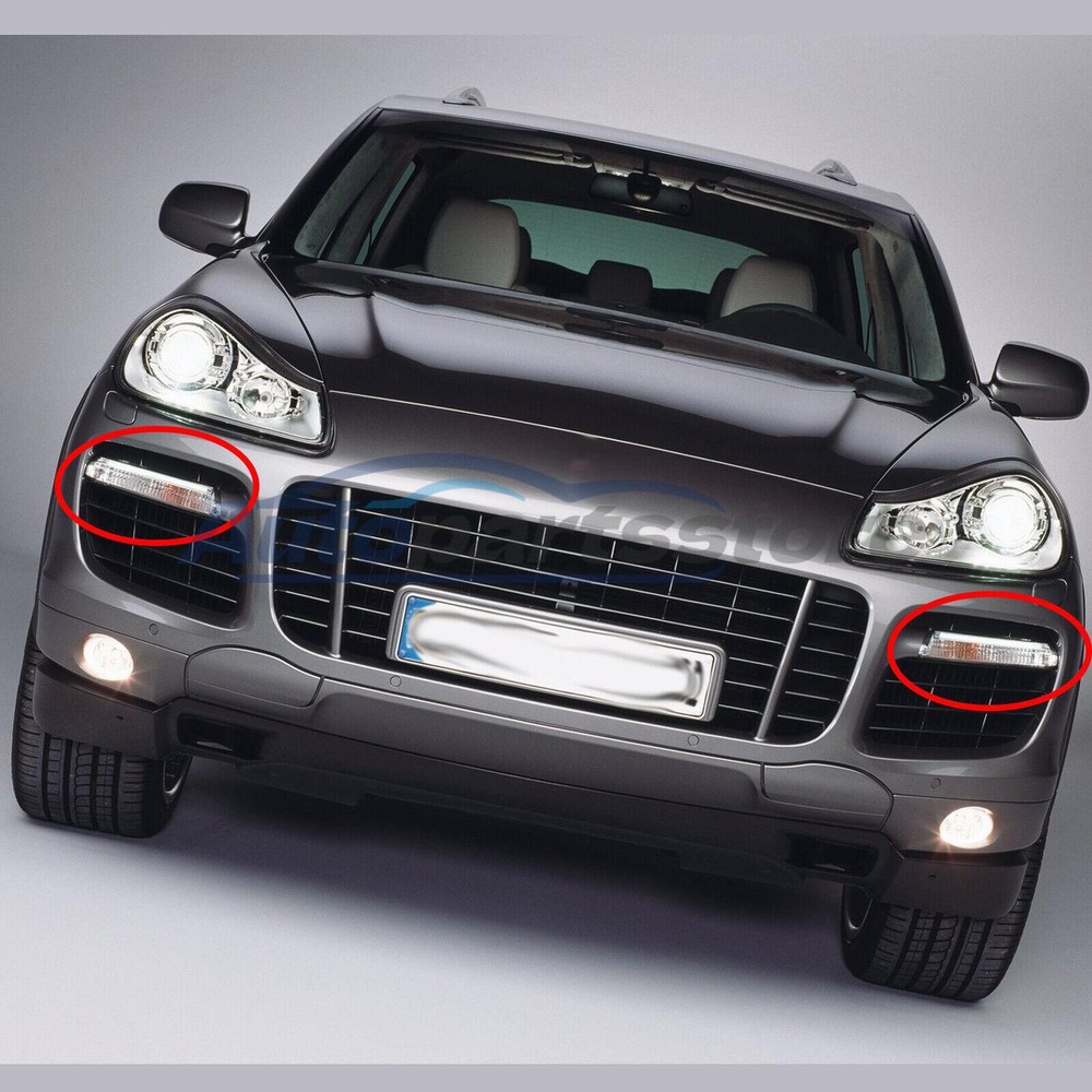 DRL For Porsche Cayenne GTS Turbo 2008-2010 Daytime Running Driving Light x2