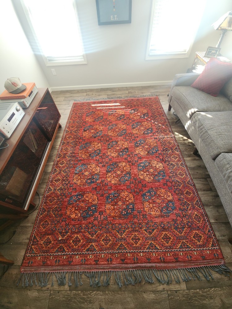 Afghan Rug 6x9 Authentic Hand Knotted Wool