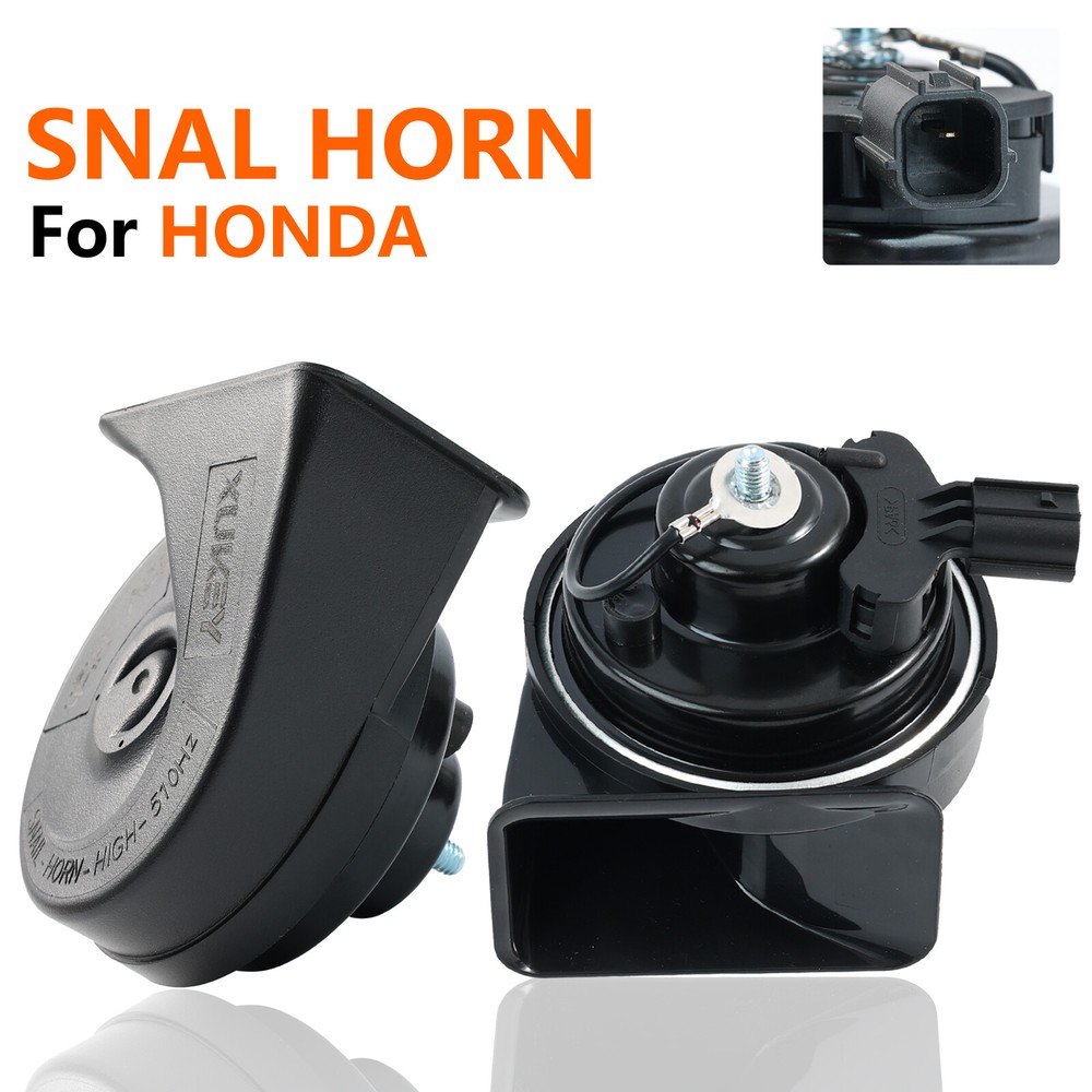 2x High Low Pitch Snail Horn Loud For Honda Odyssey Insight Acura TSX 410/510Hz