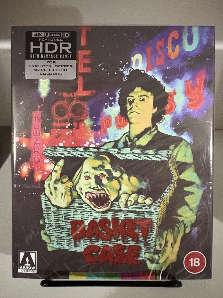 Basket Case (4K UHD) With Rare OOP Arrow Store Exclusive VHS Slipcover