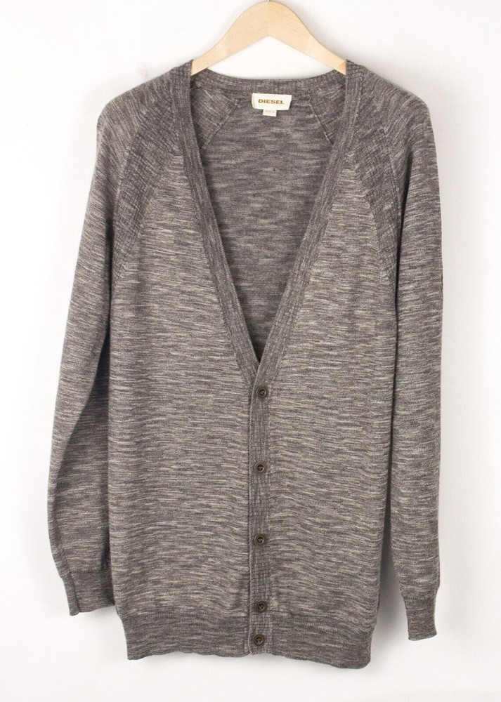 Diesel Men's Casual Wool Acrylic Knit Sweater Cardigan Size S