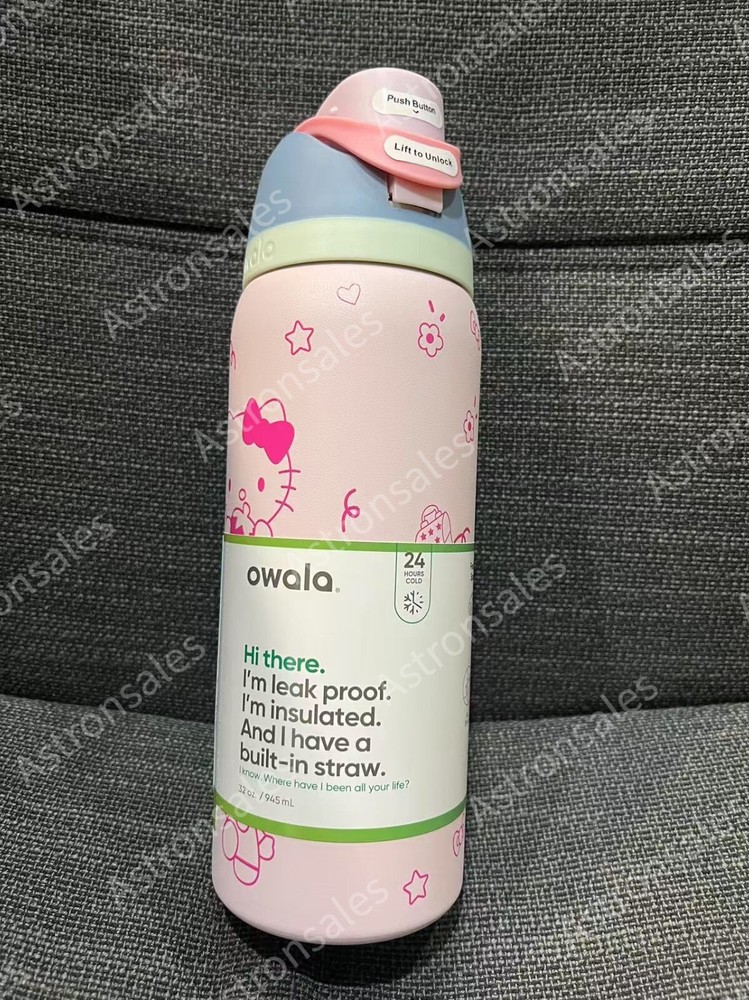 Owala x Hello Kitty Bows 32 oz Freesip Urban Outfitters Exclusive Brand New Box