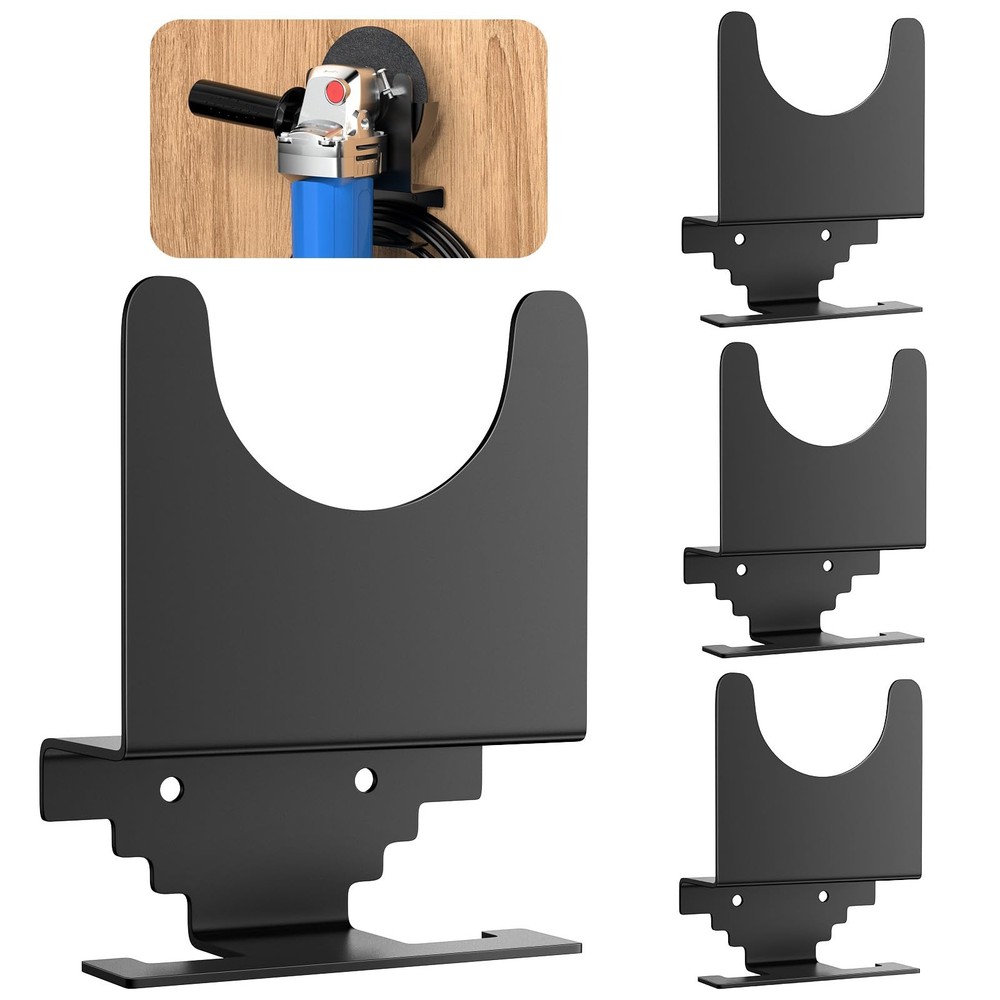 Angle Grinder Stand with 4 Discs Hook Rack and Cord Holder