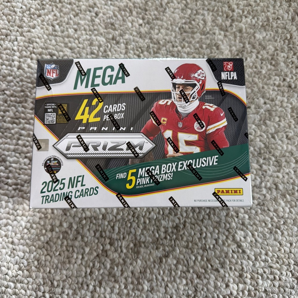 2025 Panini Prizm Football NFL Mega Box Factory Sealed