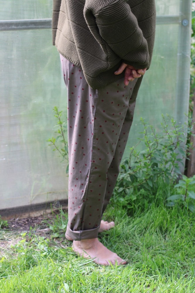 Gudrun Sjoden Brown Pants With Dots Size XL
