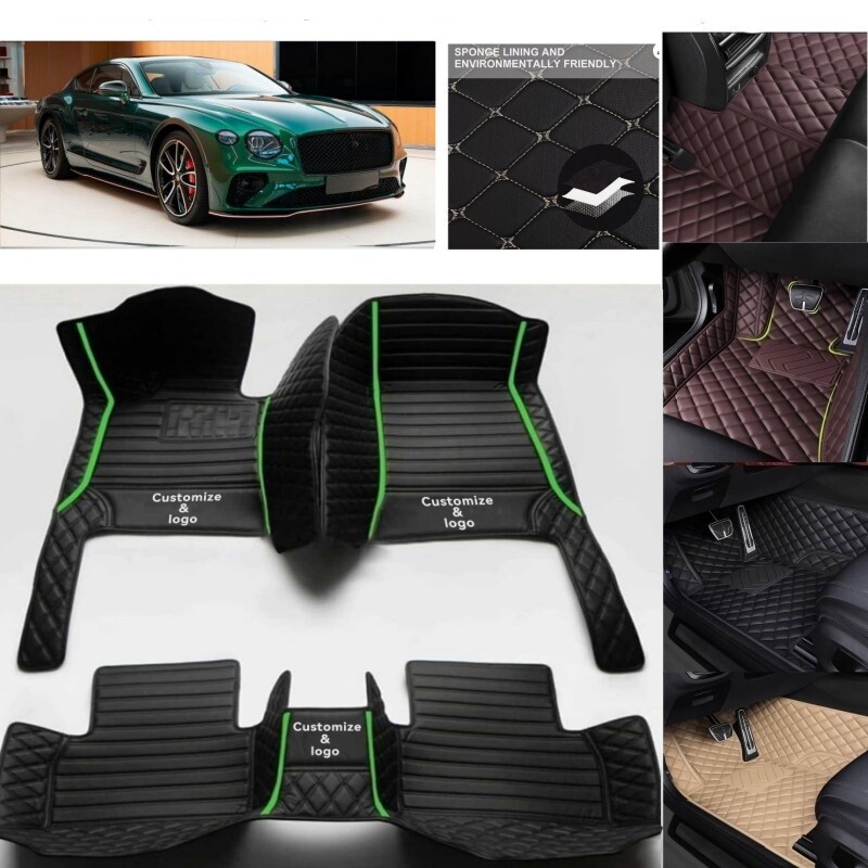 For Bentley Continental GT 2003-2020 Car Floor Mats All Weather Luxury Custom