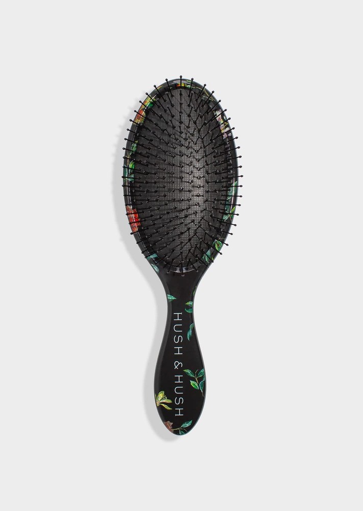 Floral Hair Brush for Thick Hair Detangling and Styling