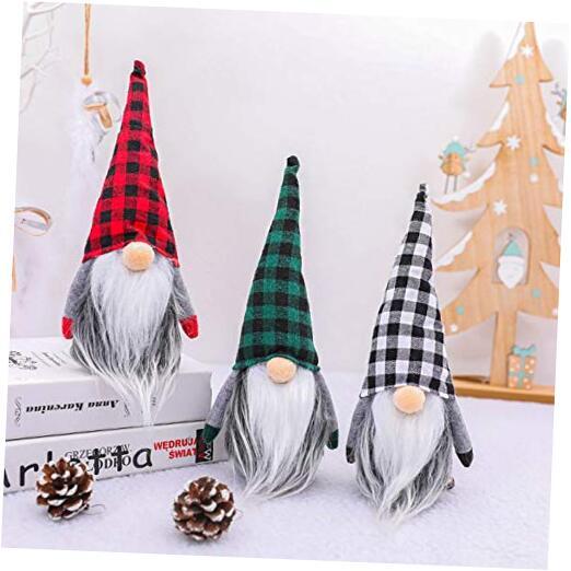 Gnomes Christmas Decorations 3PC Handmade Santa Scandinavian Tomte All in One