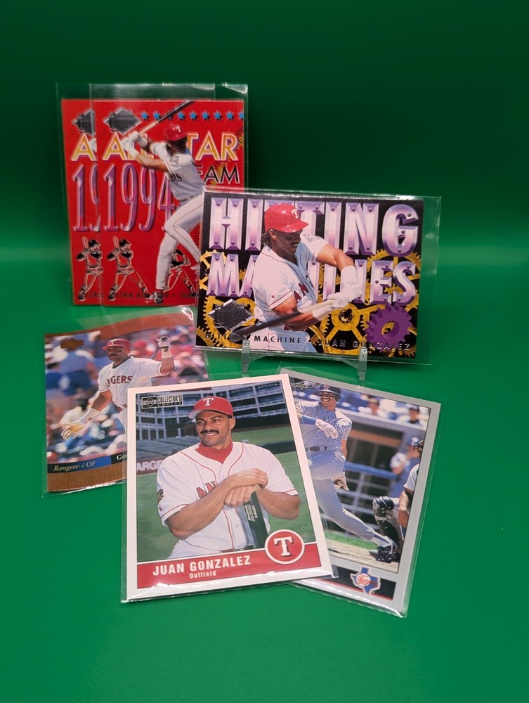 Juan Gonzalez Texas Rangers Baseball Cards Lot of 6