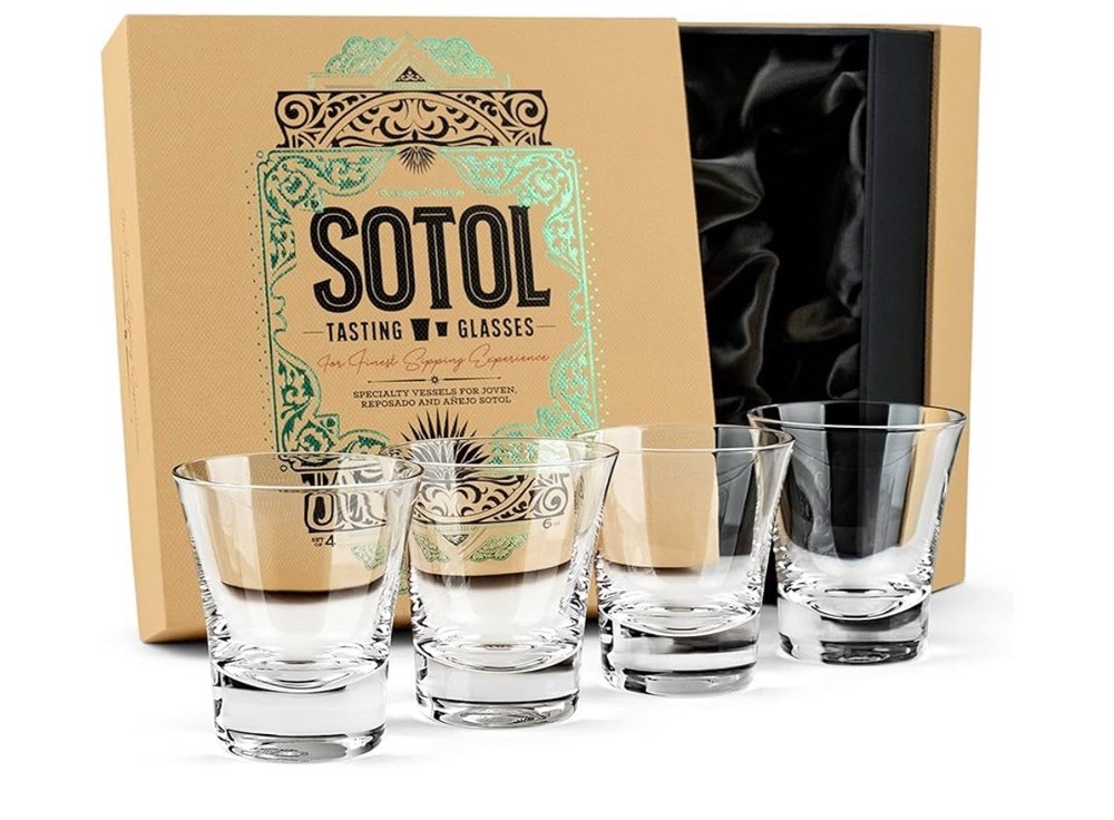 Glassique Cadeau Tequila and Sotol Sipping Glasses Set of 4