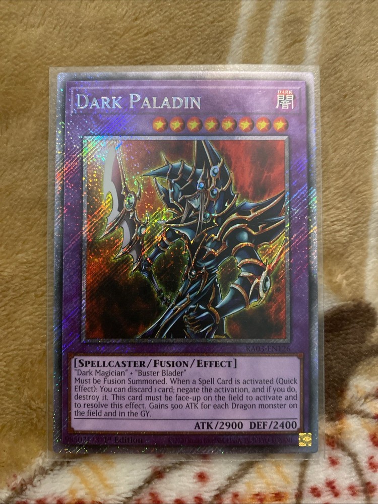 Yu-Gi-Oh Dark Paladin Platinum Secret Rare RA03-EN126 TCG Card