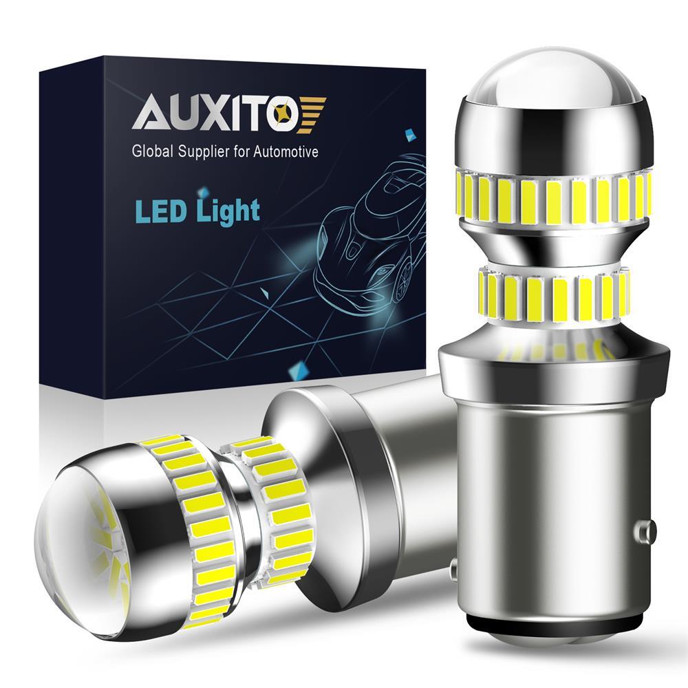 AUXITO 1157 White LED Bulb Fit for Brake/ Front Turn Signal/ Parking/ Tail light