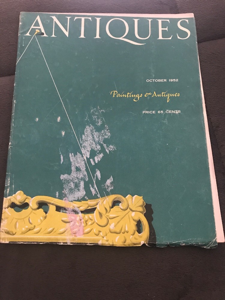 ANTIQUES October 1952 magazine