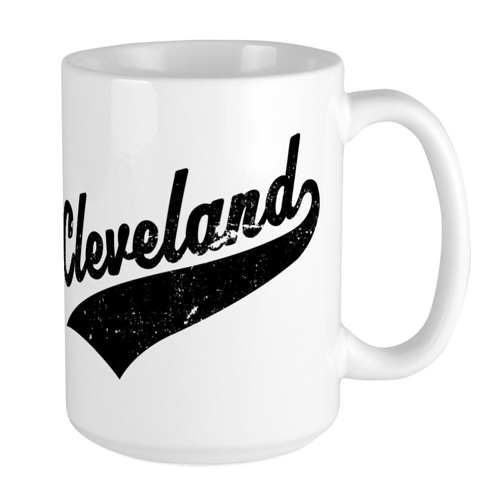 CafePress Cleveland Mugs Coffee Mug, Large 15 oz. White Coffee Cup (283425058)