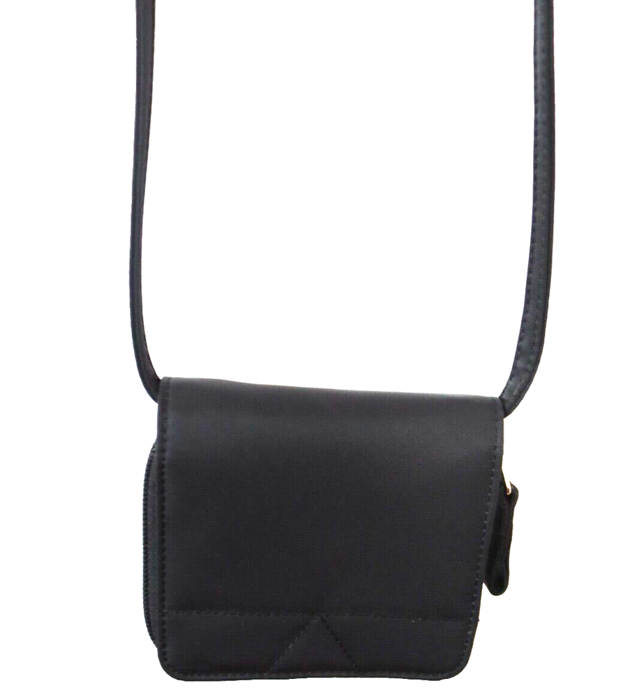 Eddie Bauer Black Small Crossbody Wallet with Detachable Strap for Travel Hiking 7