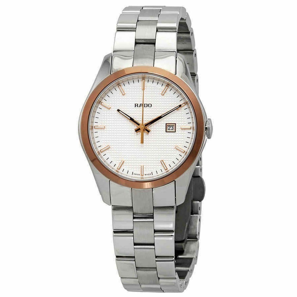 Rado Hyperchrome Silver Dial Ceramos Watch for Women R32976123 1550 MSRP