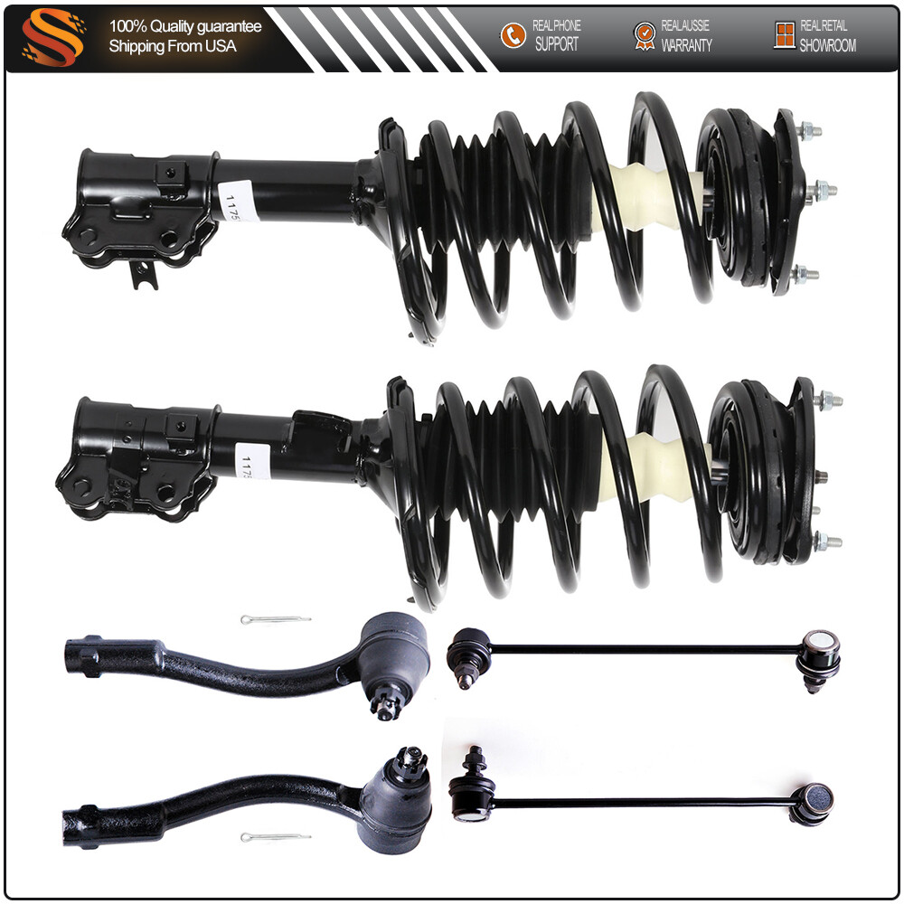 2006-2011 Hyundai Accent Front Struts Sway Bar Tie Rods Assembly FWD