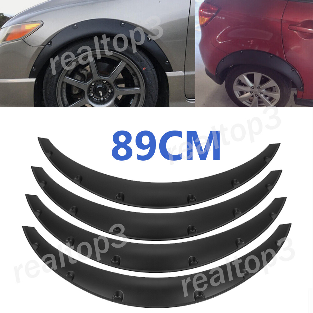 Extended Black Fender Flares Wide Body for 95-04 Toyota Honda Models
