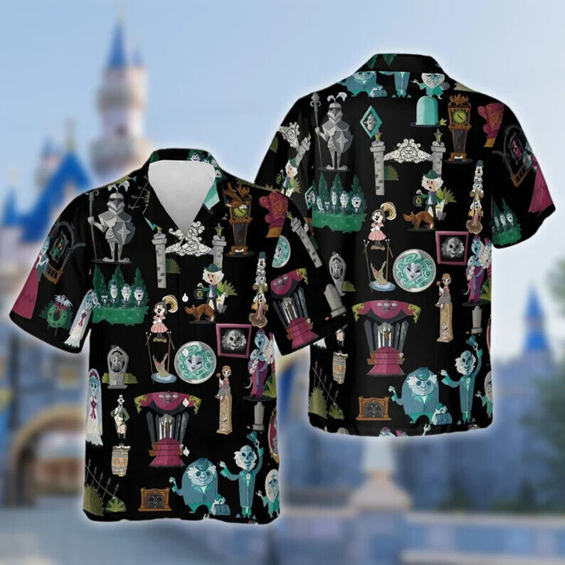 Haunted Mansion 3D Hawaii Shirt Mother’s Day Gift Best Price All Over Print