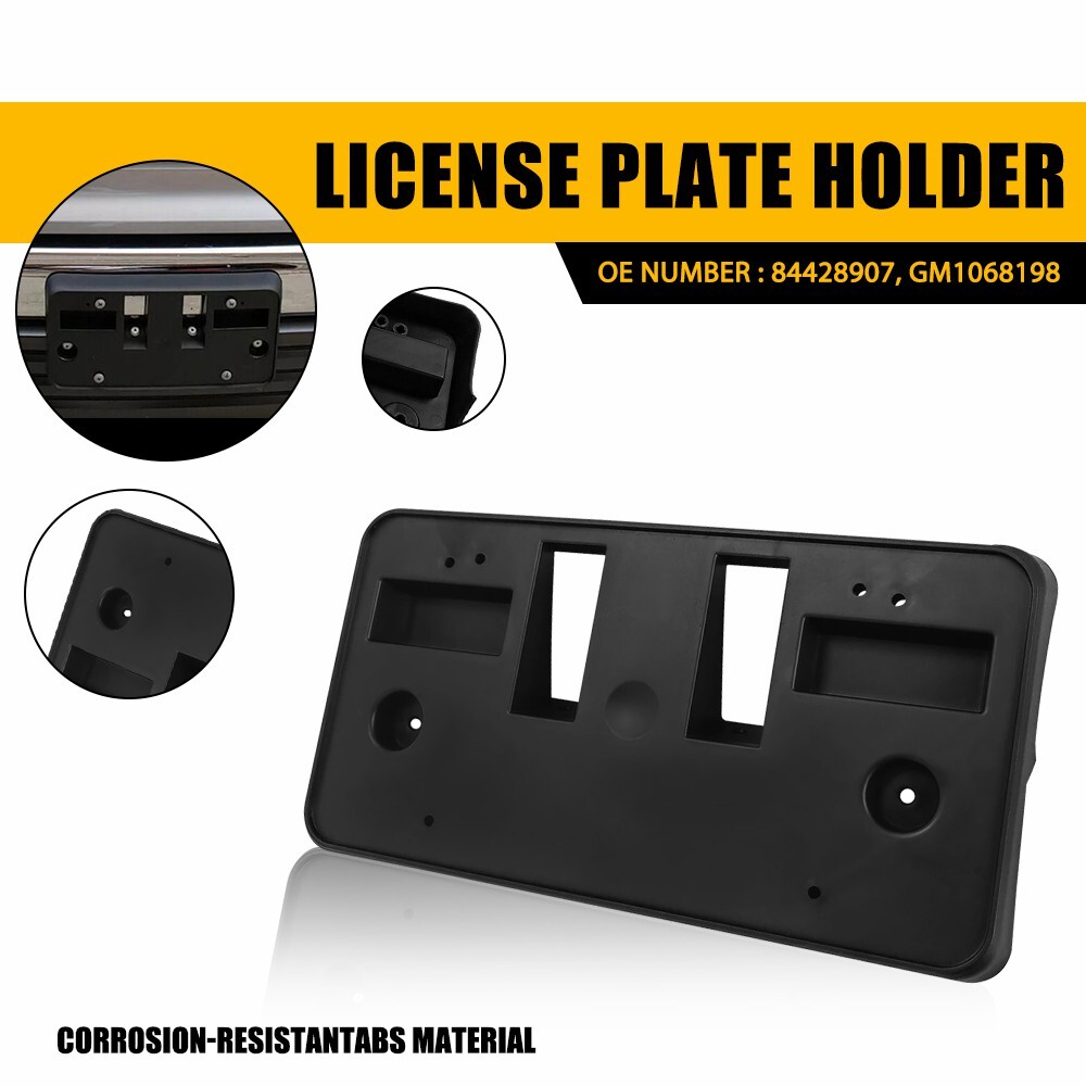 2019-2022 GMC Sierra 1500 Front Bumper License Plate Mount Bracket - PU Material  