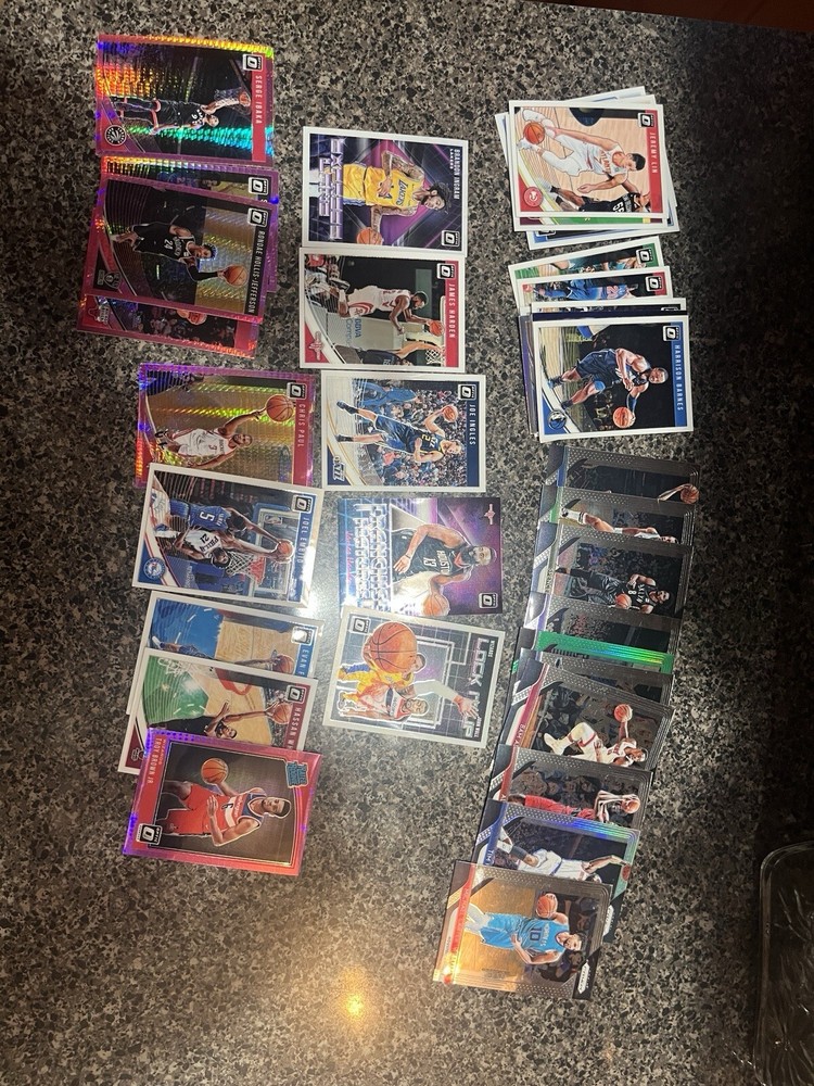 40 Panini 2018-19 Optic & Prizm Cards Featuring Ingram, Harden, Wall