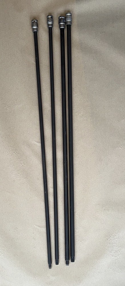 4 X Extra Long (800mm) Spline Sockets 1/2” Drive 8mm 2 X 10mm 12mm 3 Are Welzh