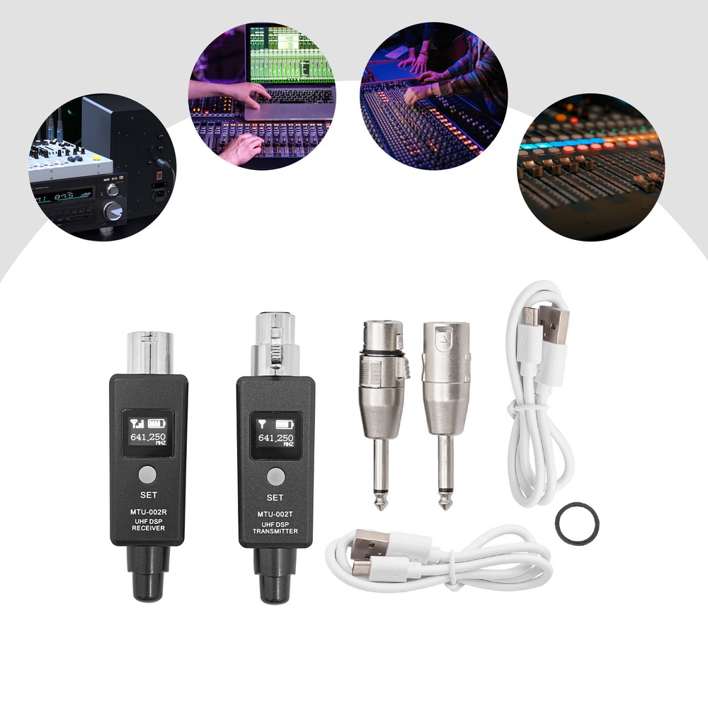 UHF Wireless Microphone Transmitter and Receiver System