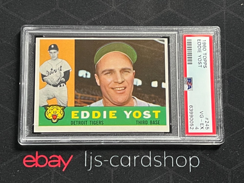 1960 Topps Eddie Yost #245 Baseball Card Vintage MLB