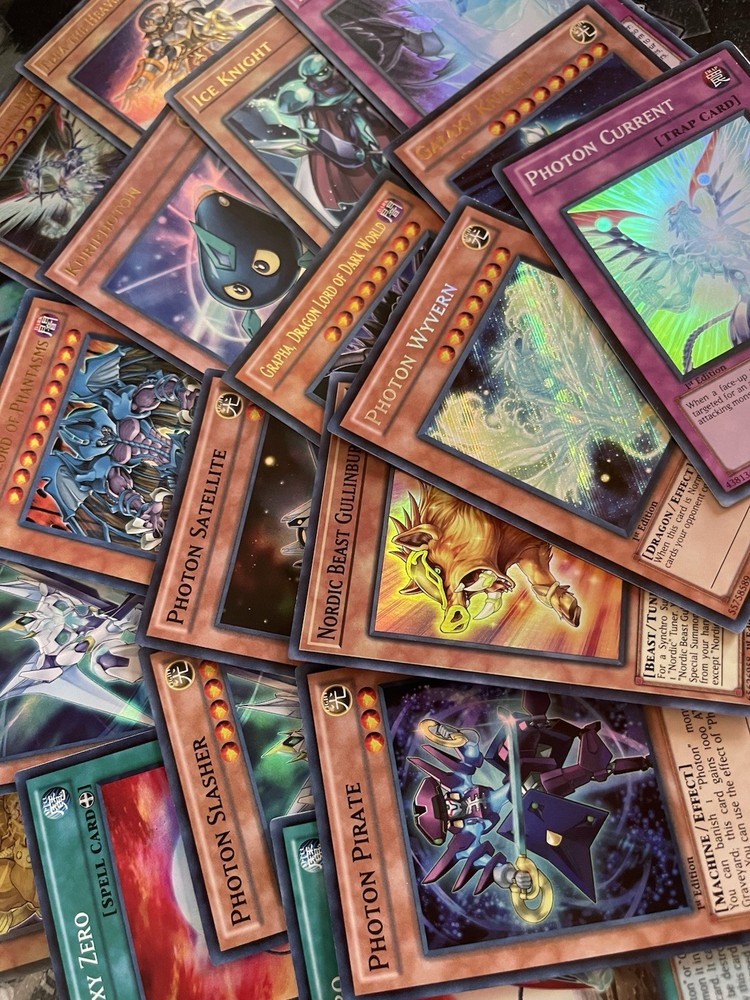 Photon Galaxy Deck Support Bundle 20+ Cards with Secret Ultra Super Rare NM LP Condition  