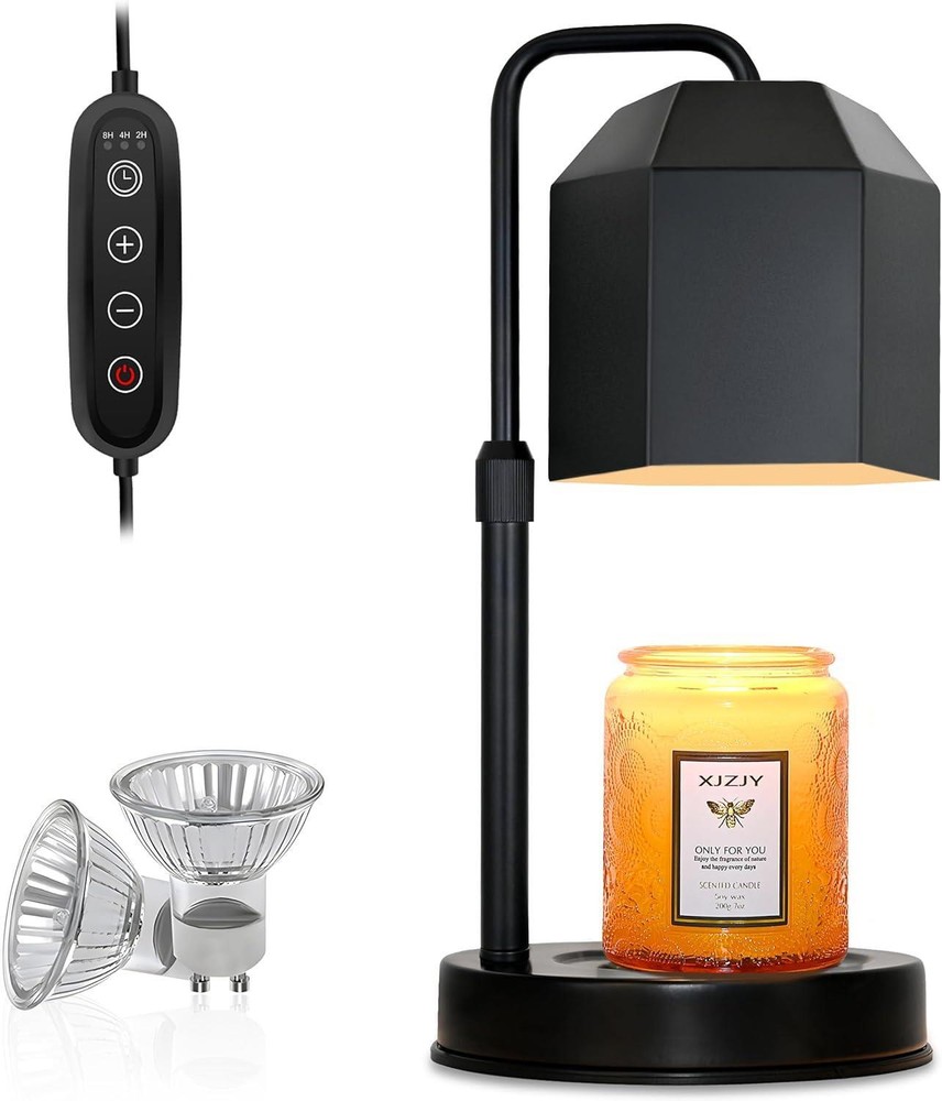Adjustable Dimmable Candle Warmer Lamp with Timer and Height Control