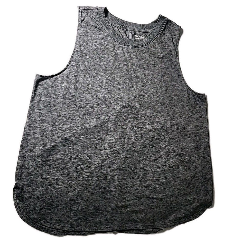 Tek Gear On-the-Go Performance Apparel Women's XL Gray Tank Top Activewear NWOT
