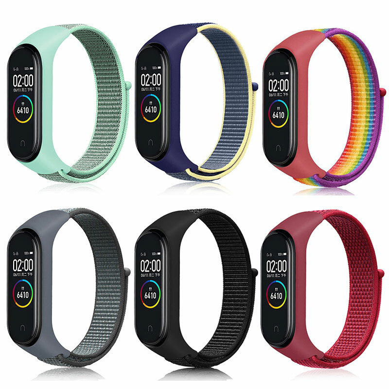 For Xiaomi Mi Band 5/6 Wrist Straps Sports Smart Watch Bracelet Nylon Wrist Ba