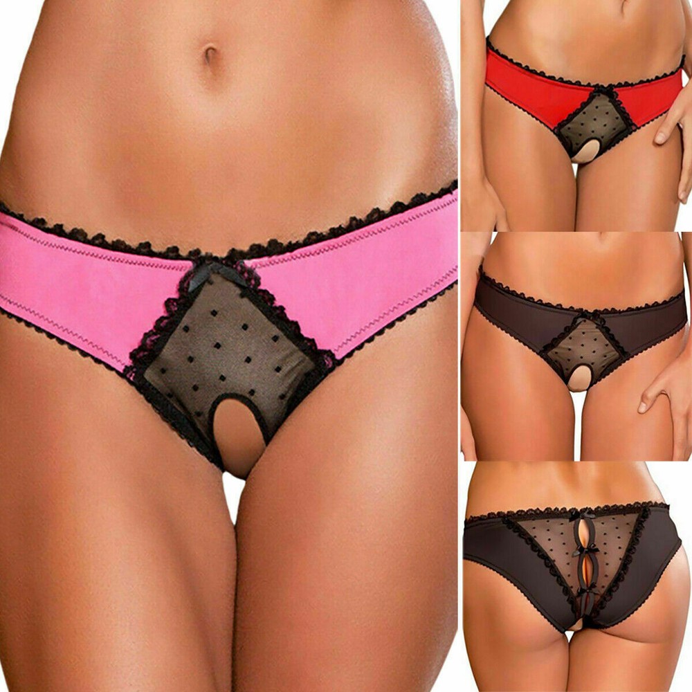 Womens Sexy Crotchles Panties Briefs G-string Thong Knickers Lingerie Underwear;