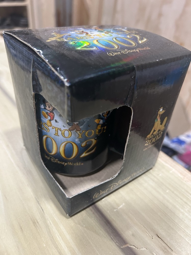 2002 Disney World Ears To You Ceramic Mug Featuring Mickey Mouse & Pluto