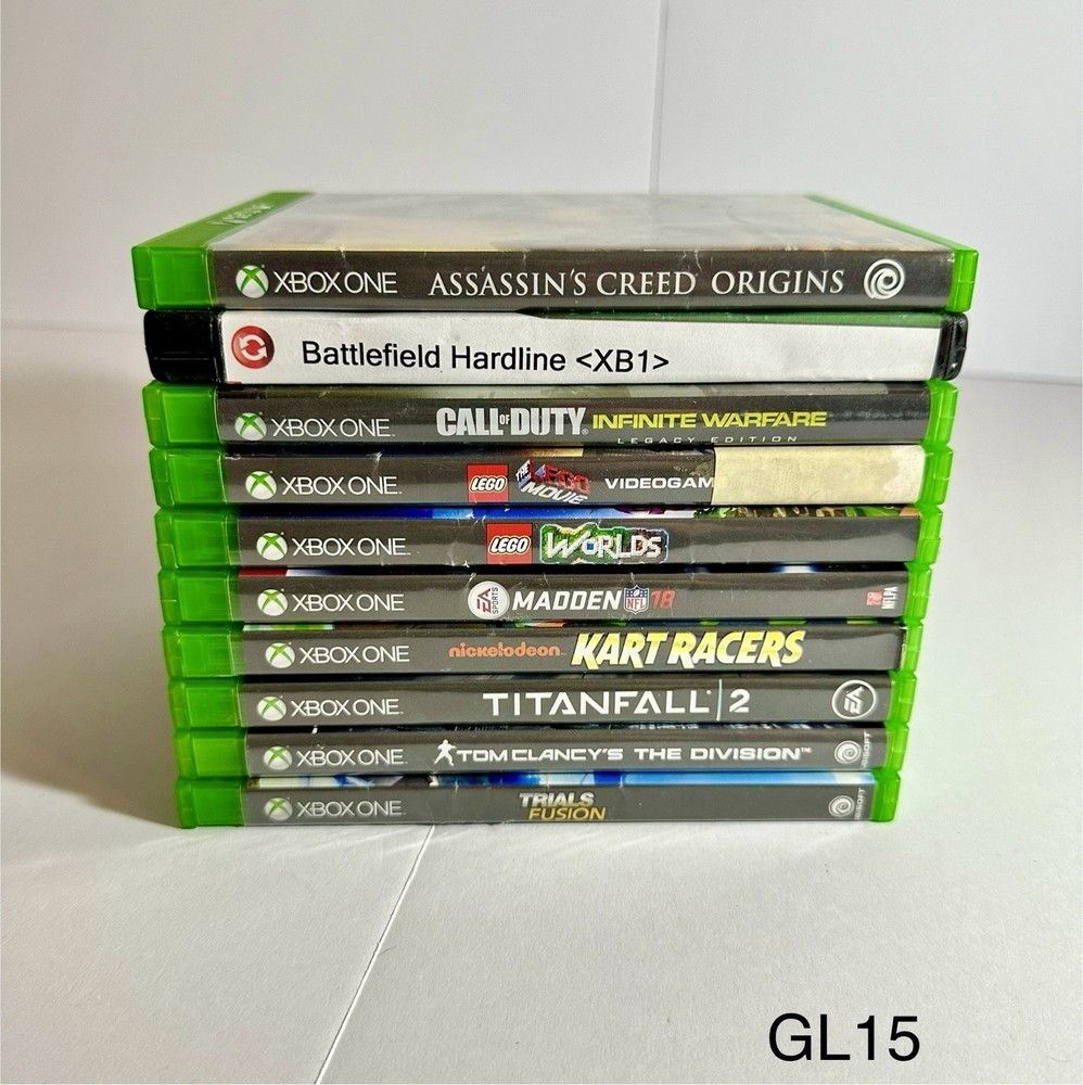 10 Game Lot For Microsoft Xbox One - All In Cases - Assassin’s Creed COD LEGO