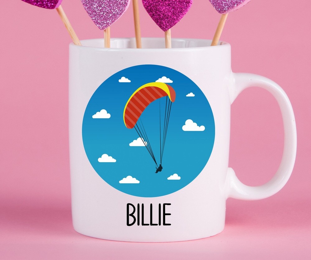 Personalized Paragliding Mug Paragliding Gift Ideas Paragliding Cup Gifts For