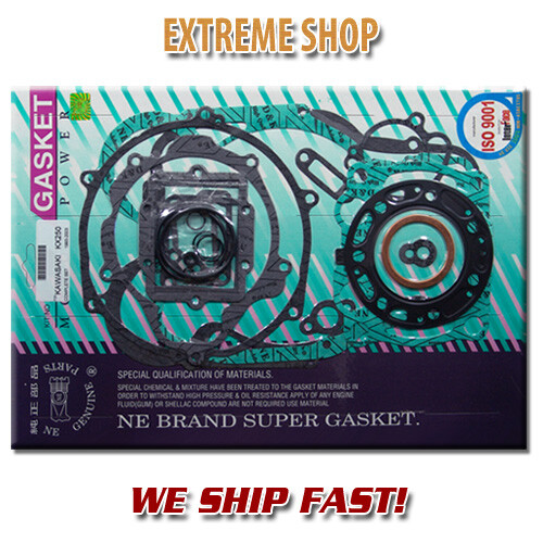 Kawasaki KX 250 Full Engine Gasket Kit Set 1993-2003 OEM Replacement-image